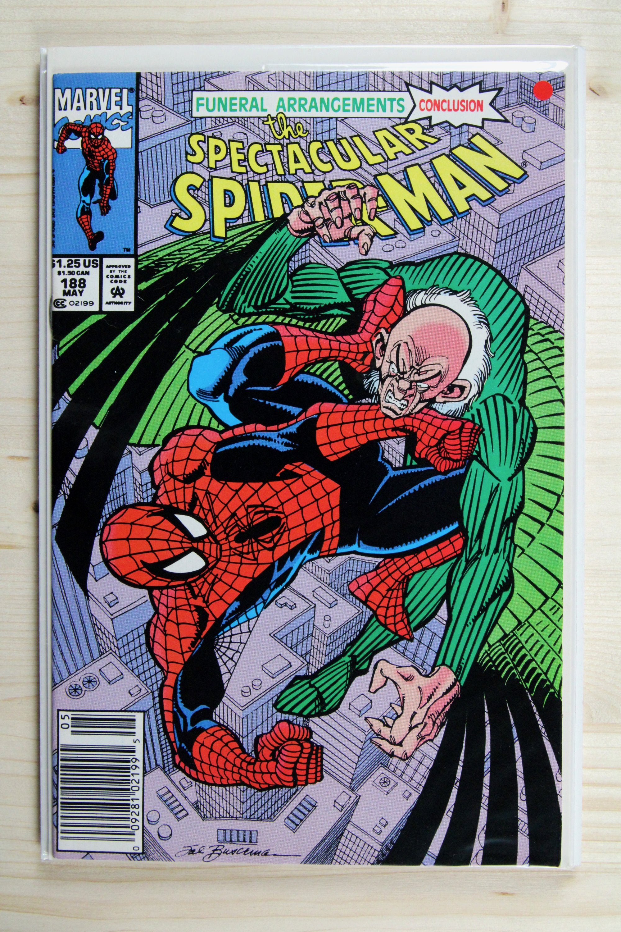 The Spectacular Spider-Man #188 – Marvel (1992) 9.2 NM- Newsstand