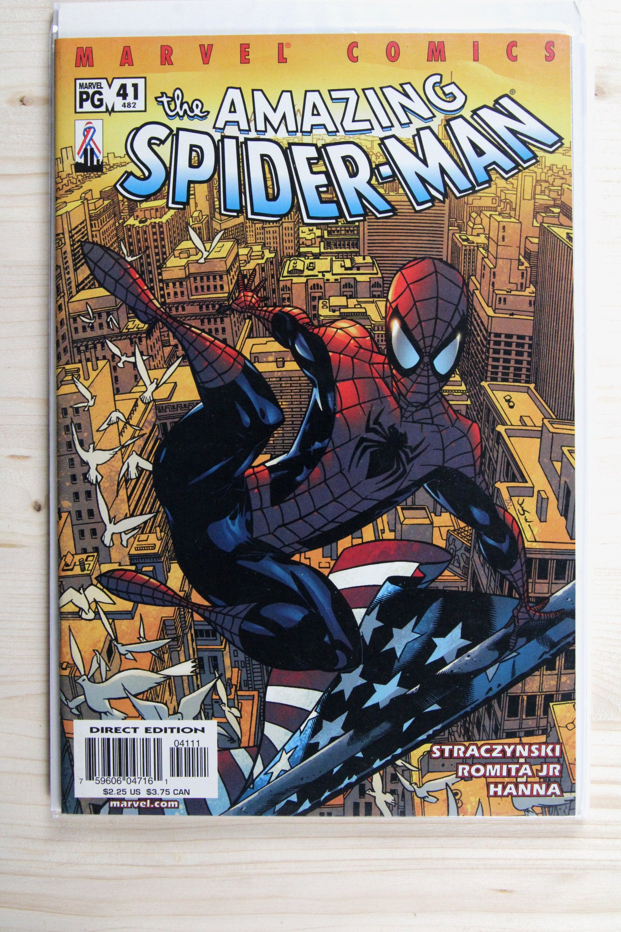 The Amazing Spider-Man #482 – Marvel (2002) 9.4 NM Horns of the Rhino | John Romita art | Stan Lee story
