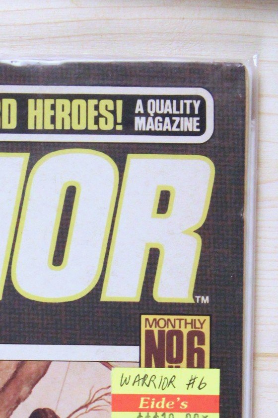 Warrior #6 – Quality Communications (1982) 7.5 VF- "V for Vendetta" Book 1: Europe After the Reign | Alan Moore story