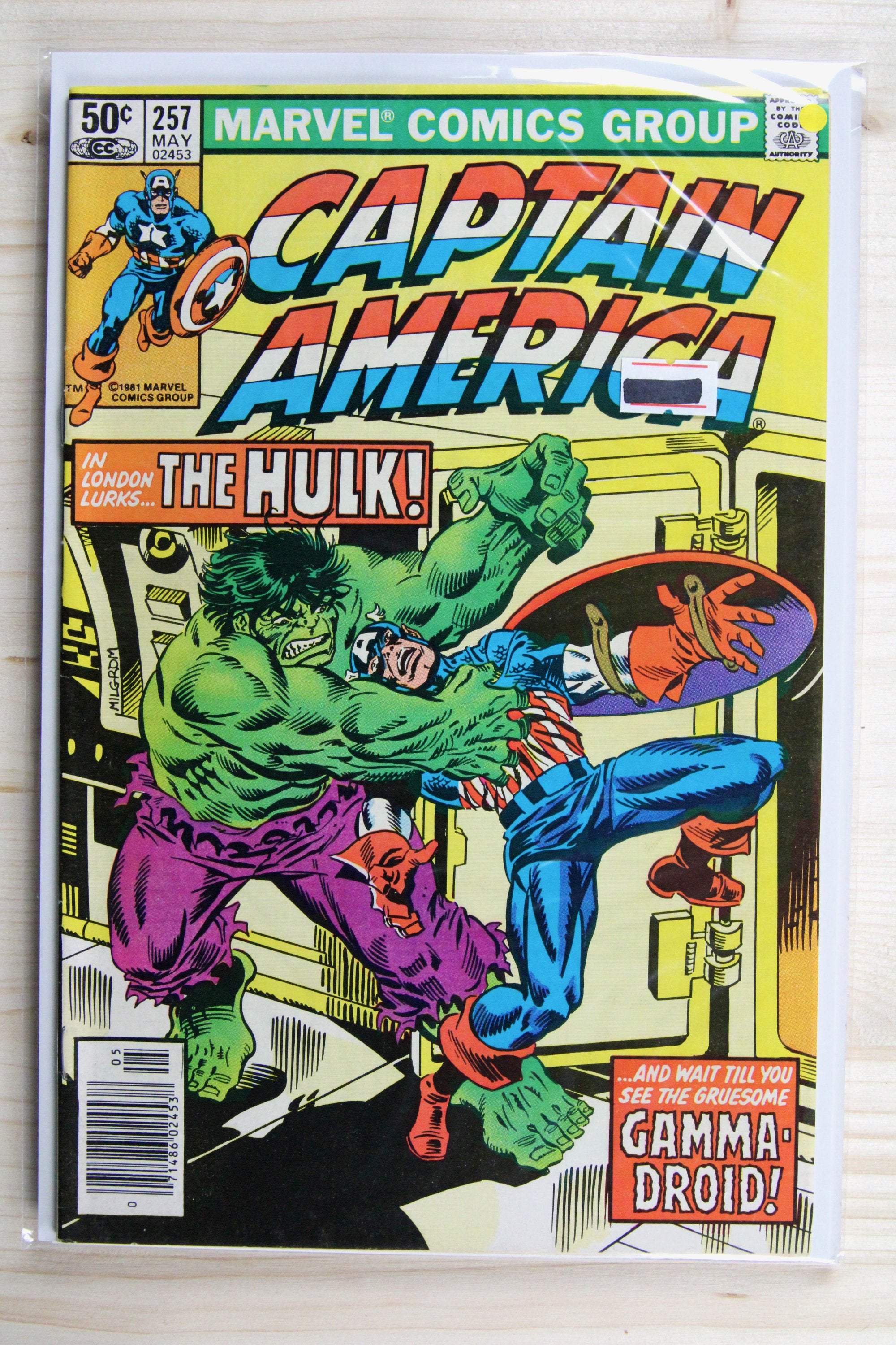 Captain America #257 – Marvel (1981) 8.5 VF+ Newsstand