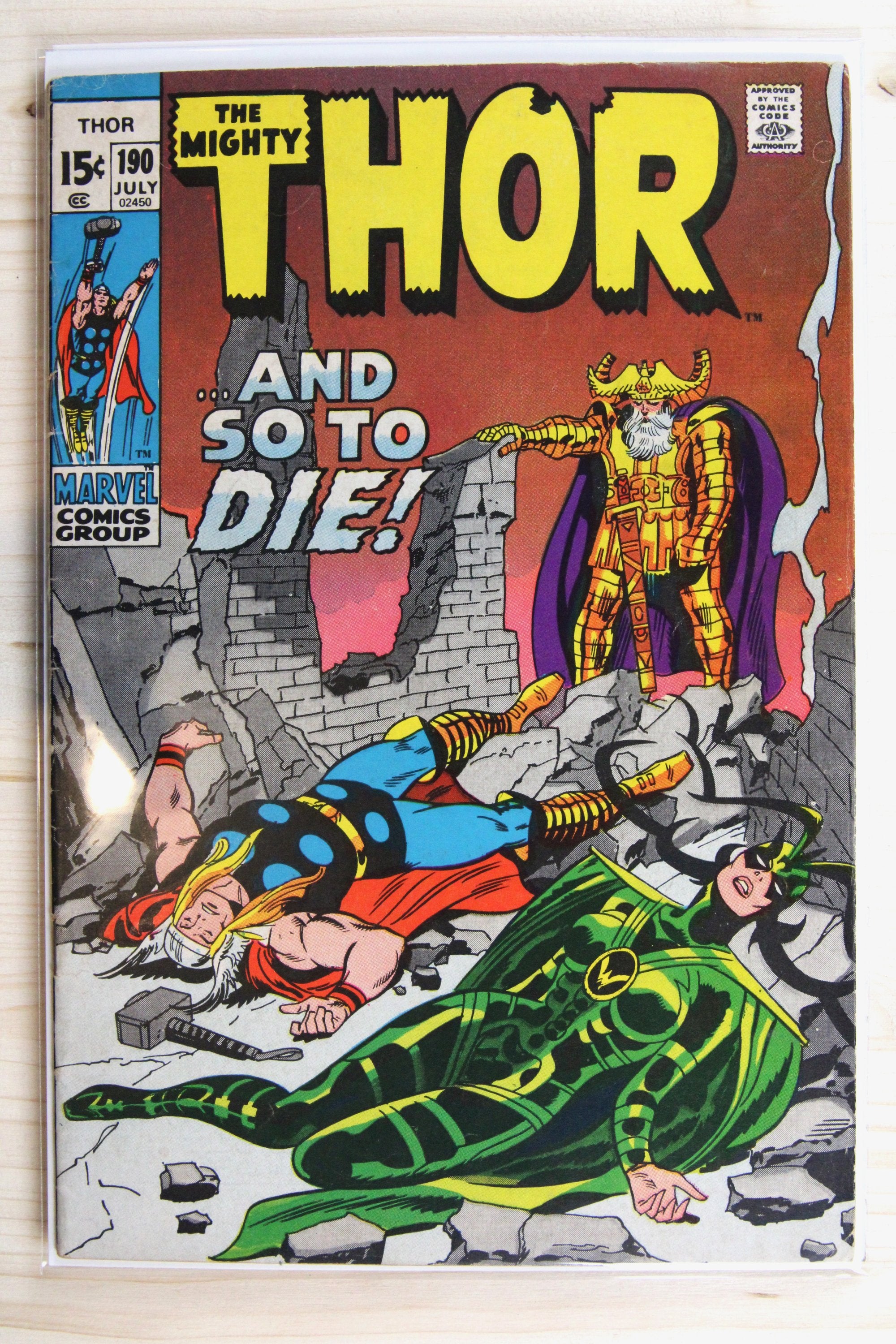 Thor #190 – Marvel (1971) 6.0 FN Joe Sinnott | Stan Lee story