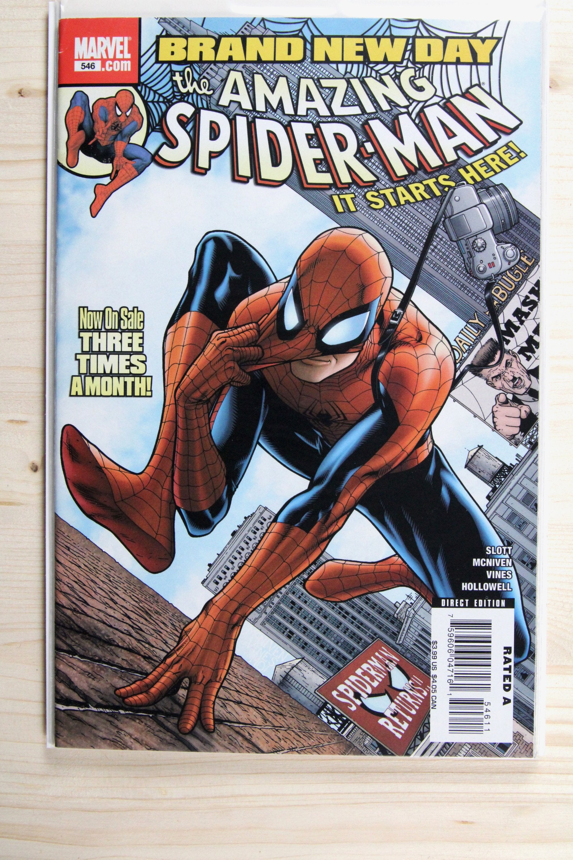 The Amazing Spider-Man #546 – Marvel (2008) 8.5 VF+ Brand New Day