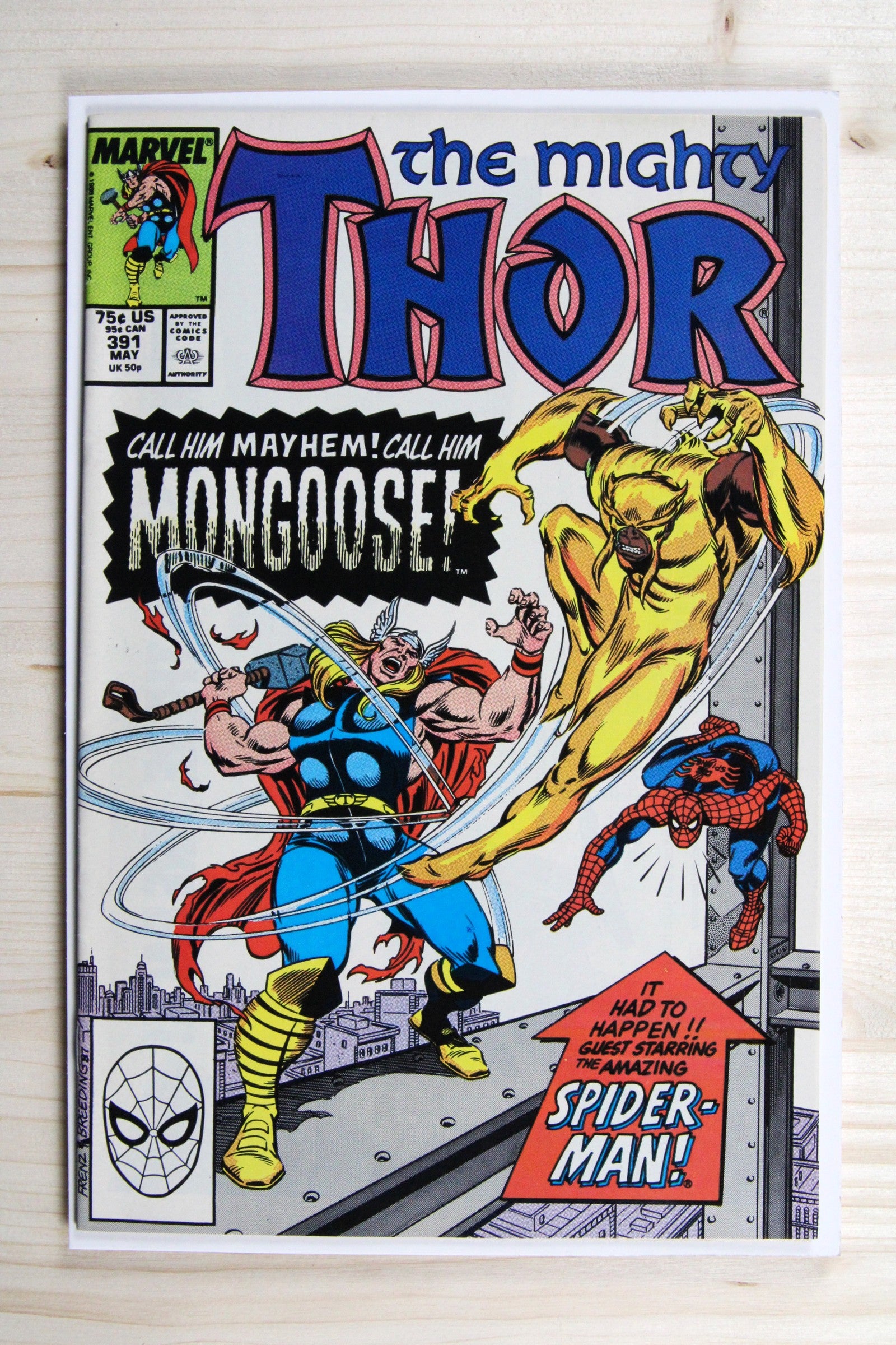 Thor #391 – Marvel (1988) 9.2 NM- War of the Gods