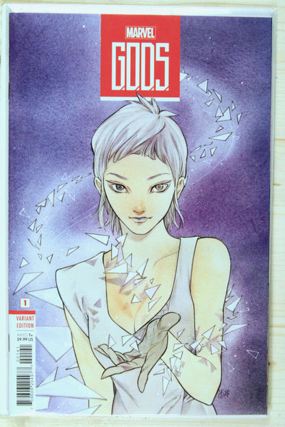 G.O.D.S. #1 – Marvel (2023) 9.6 NM+ Jonathan Hickman story | Peach Momoko Variant