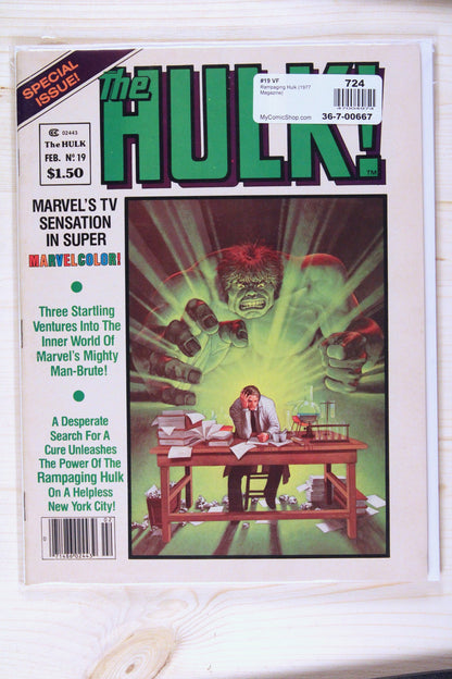 The Hulk! #19 – Marvel (1980) 9.4 NM Special Issue; Magazine format (Rampaging Hulk 1977 Magazine series)