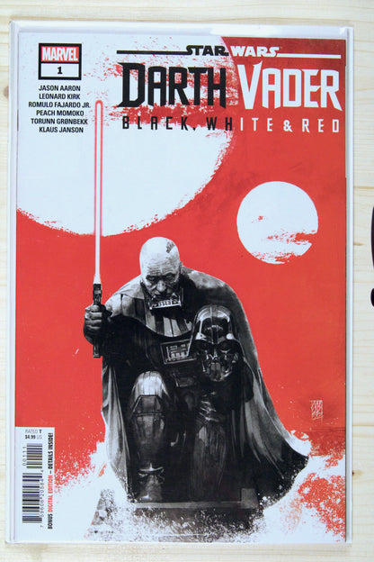Star Wars: Darth Vader - Black, White & Red #1 – Marvel (2023) 9.6 NM+ Jason Aaron story | Klaus Janson art