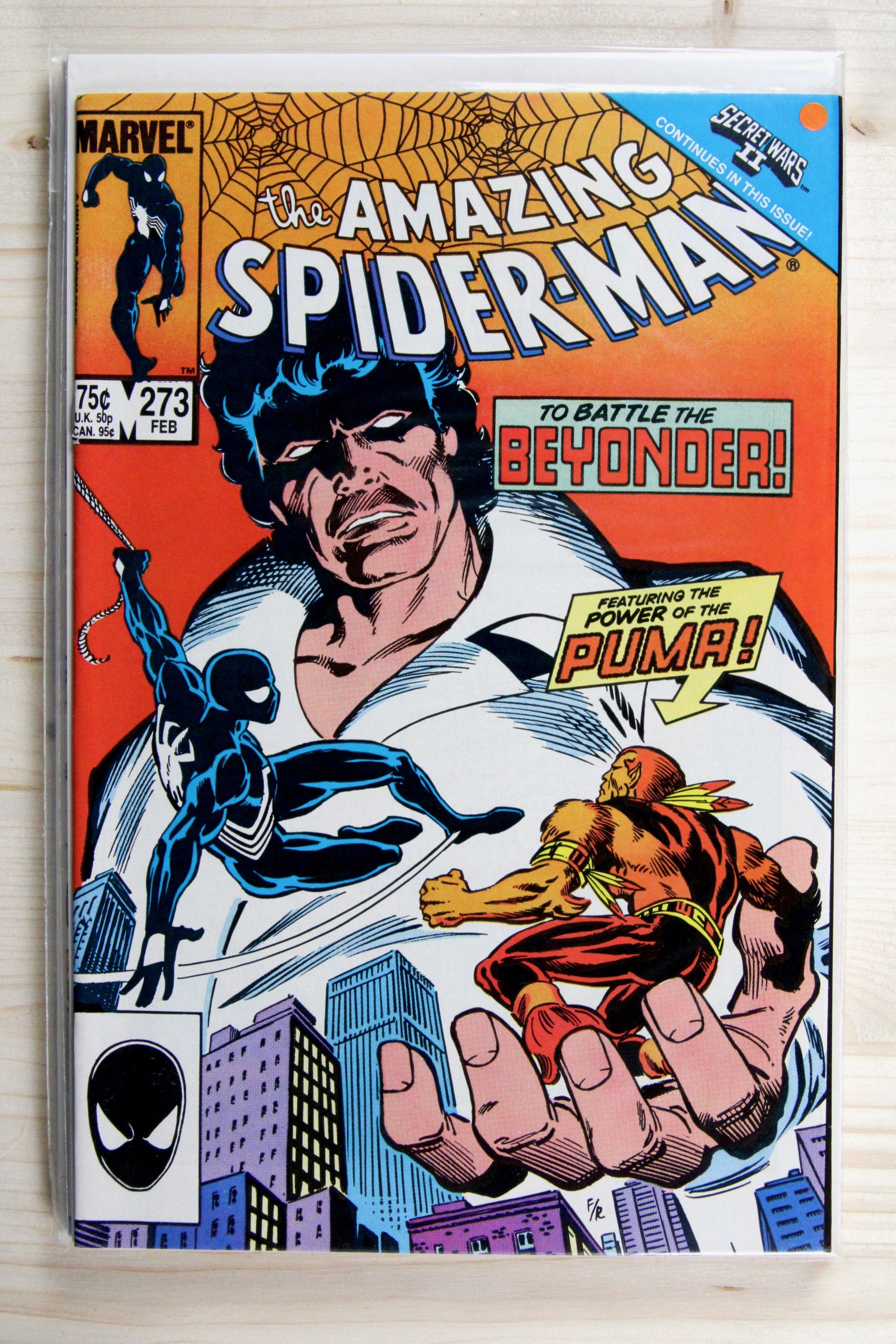 The Amazing Spider-Man #273 – Marvel (1986) 8.5 VF+ "Marvel Super Heroes" Secret Wars II