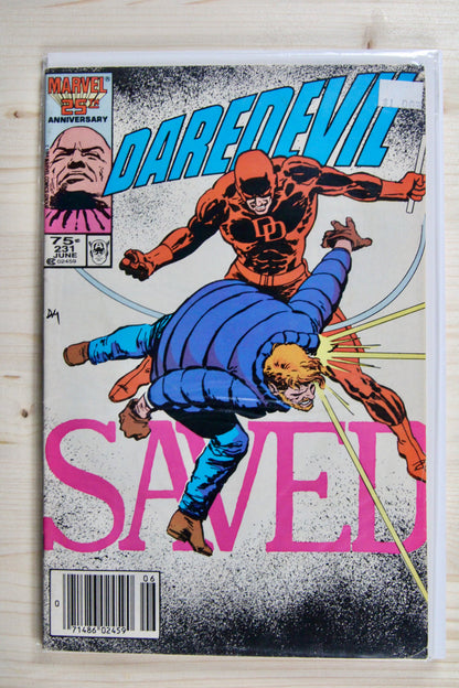 Daredevil #231 – Marvel (1986) 8.0 VF Born Again | Frank Miller story Newsstand