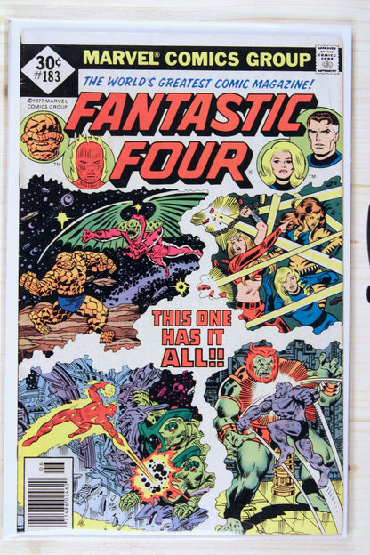 Fantastic Four #183 – Marvel (1977) 6.0 FN Joe Sinnott | Newsstand Edition