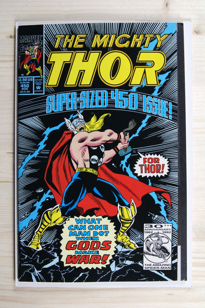 The Mighty Thor #450 – Marvel (1992) 9.2 NM- Jack Kirby art | Stan Lee story