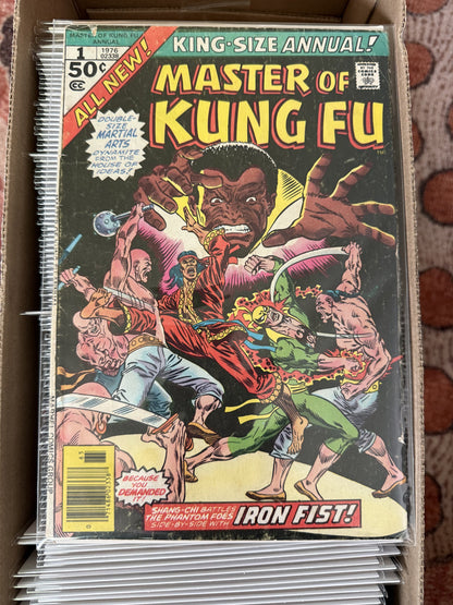 Shang-Chi, Master of Kung Fu #17-125 + King Sized & Annuals – Marvel (1975) (114 Issues)