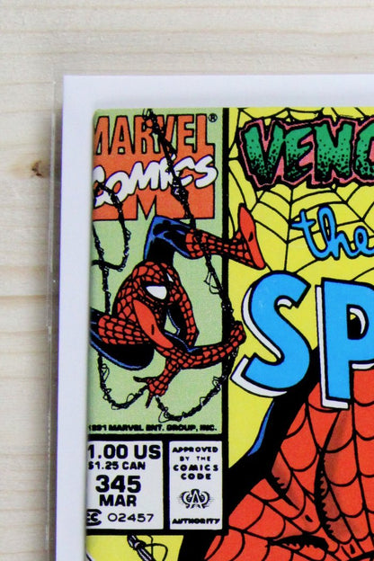 The Amazing Spider-Man #345 – Marvel (1991) 9.4 NM Erik Larsen art | Newsstand
