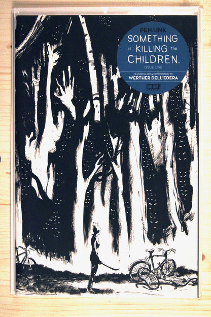 Something is Killing the Children #1 – Boom! Studios (2023) 9.6 NM+ James Tynion IV story | Pen & Ink Variant - featuring art & commentary by Werther Dell'Edera, black and white ink art edition