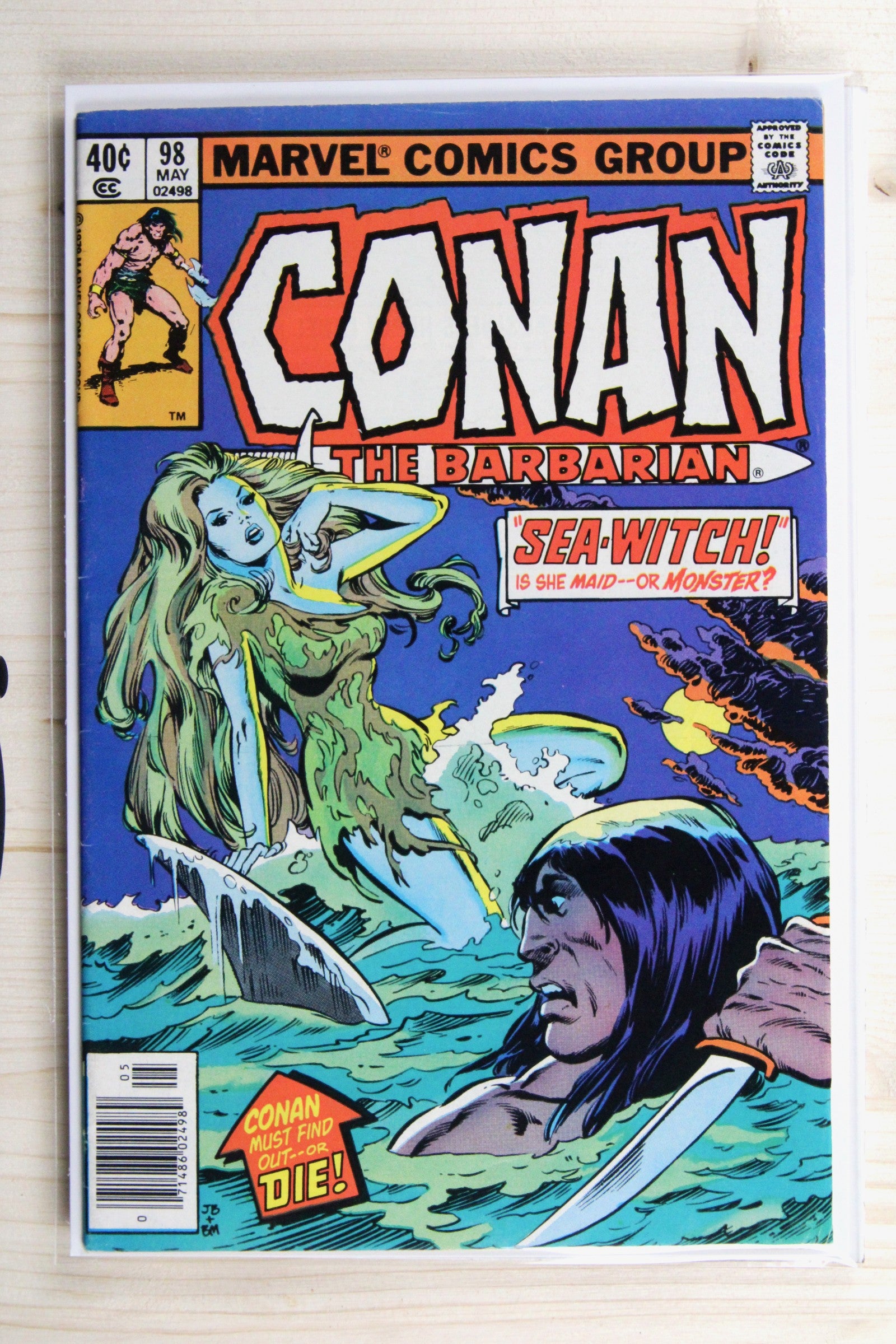 Conan the Barbarian #98 – Marvel (1979) 7.5 VF- Newsstand Edition