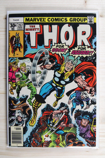 Thor #257 – Marvel (1977) 7.5 VF- The Quest for Odin | Joe Sinnott