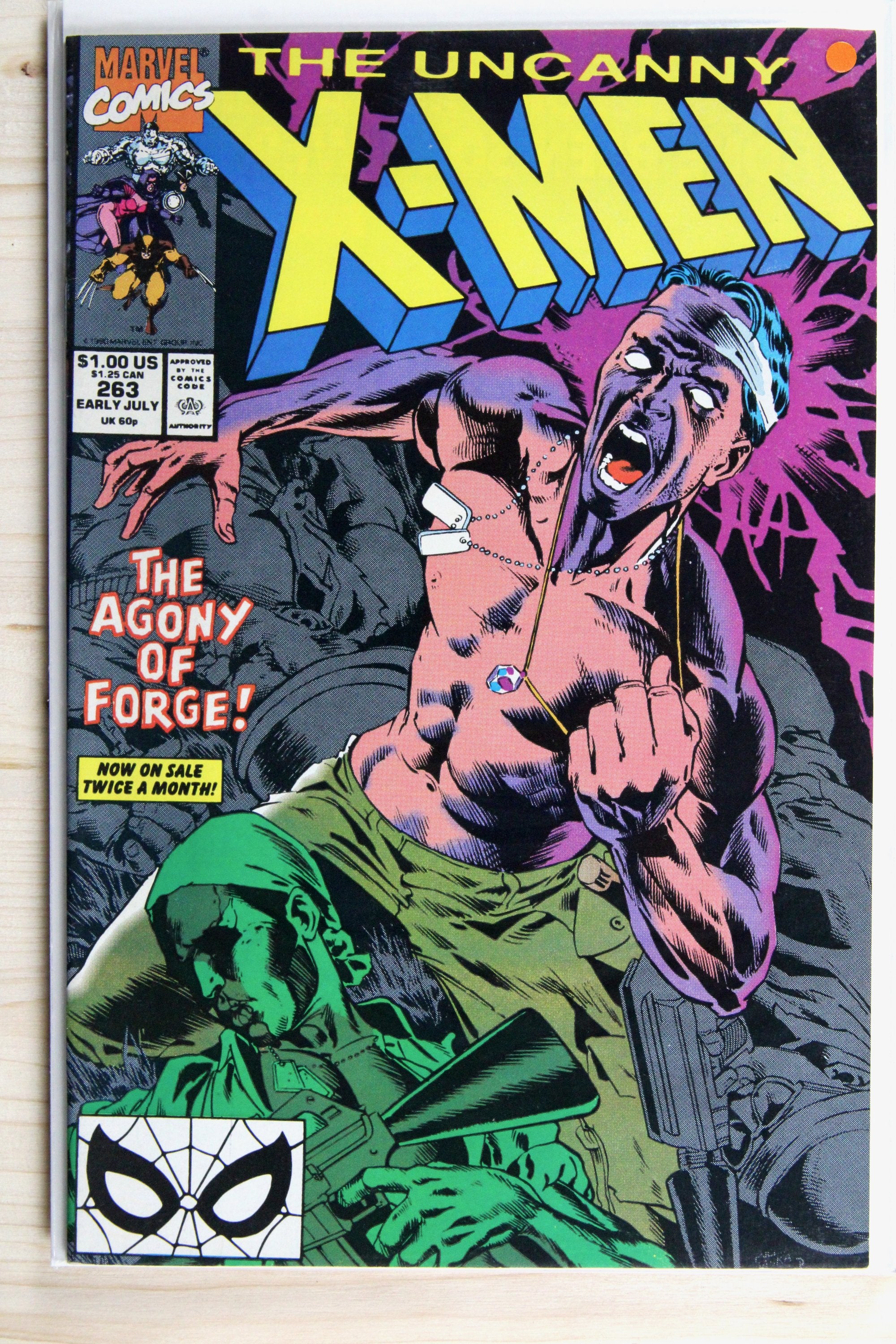 The Uncanny X-Men #263 – Marvel (1990) 9.0 VF/NM Chris Claremont story | Jim Lee art