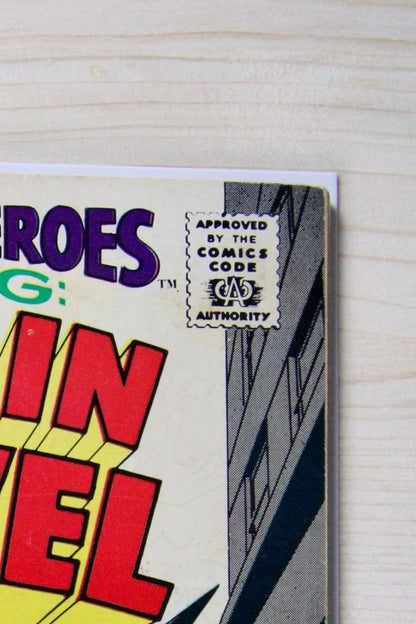 Marvel Super-Heroes #12 – Marvel (1967) 5.5 FN- Stan Lee Story 1st Captain Marvel