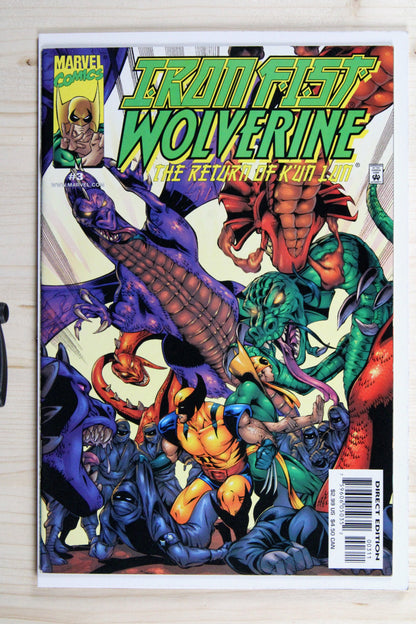 Iron Fist / Wolverine #3 – Marvel (2001) 9.2 NM- Chris Claremont story | John Byrne art