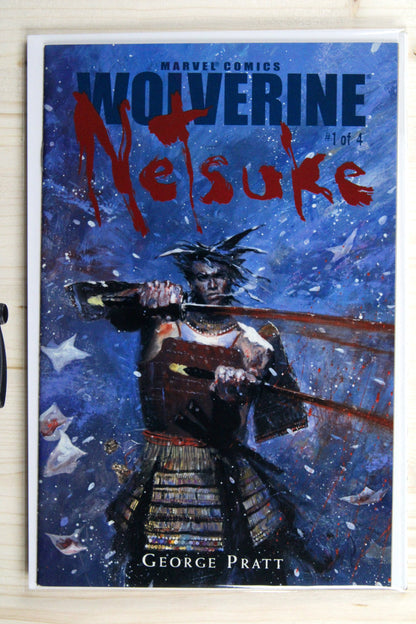Wolverine: Netsuke #1 – Marvel (2002) 9.2 NM- "Wolverine" Black Blade | Chris Claremont story | John Byrne cover