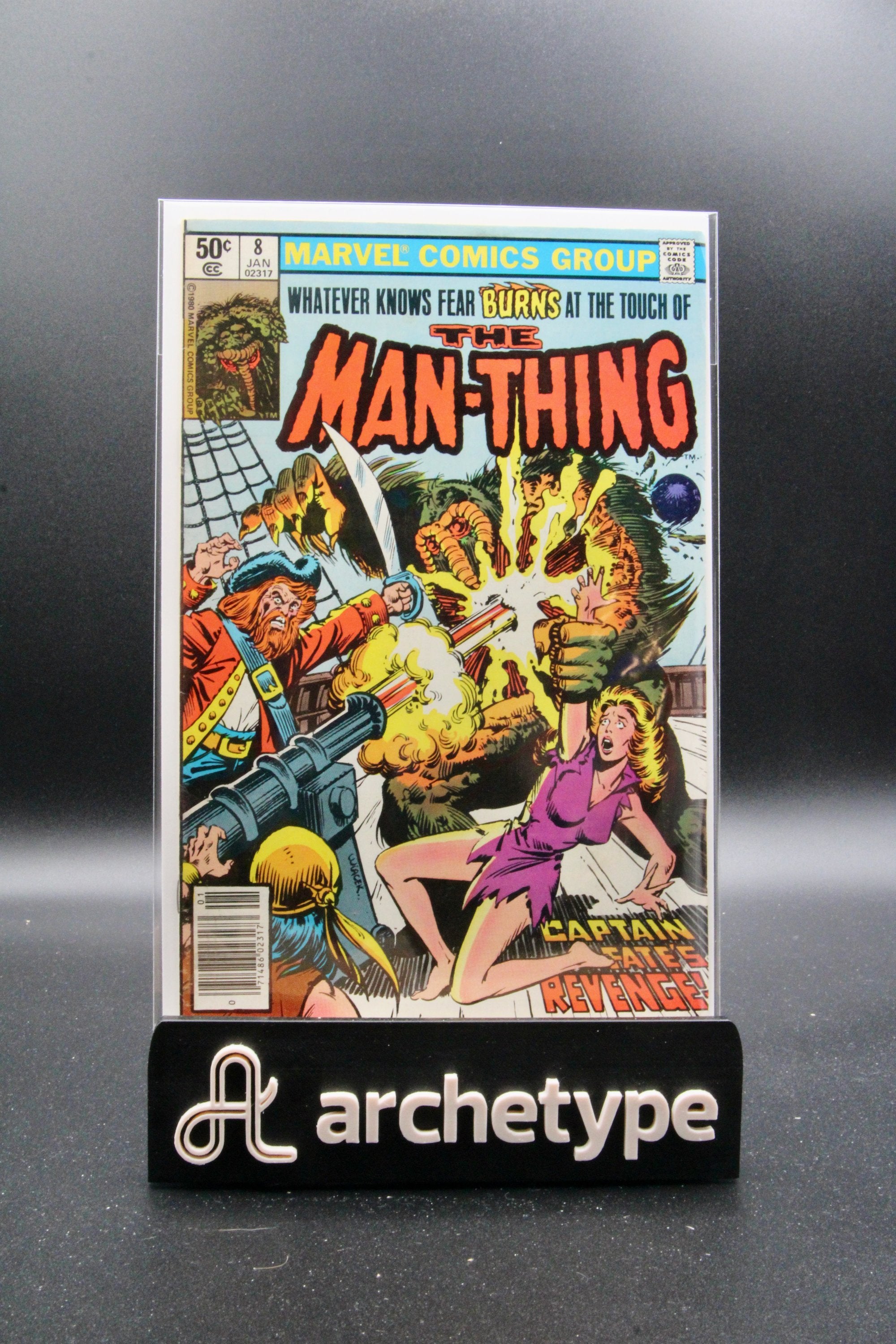 Man-Thing #8 – Marvel (1981) 7.5 VF- Chris Claremont story