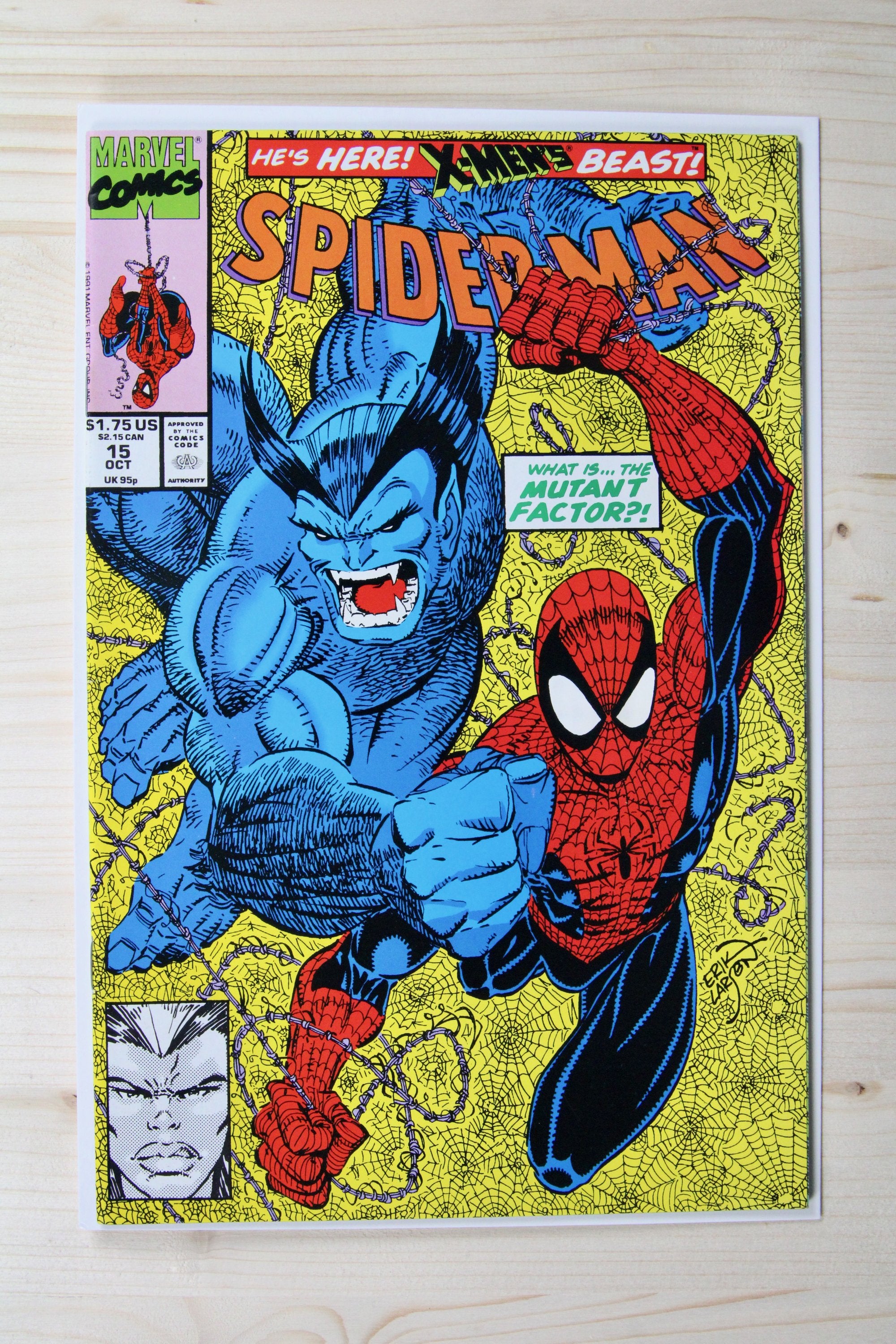 Spider-Man #15 – Marvel (1991) 9.2 NM- Erik Larsen story