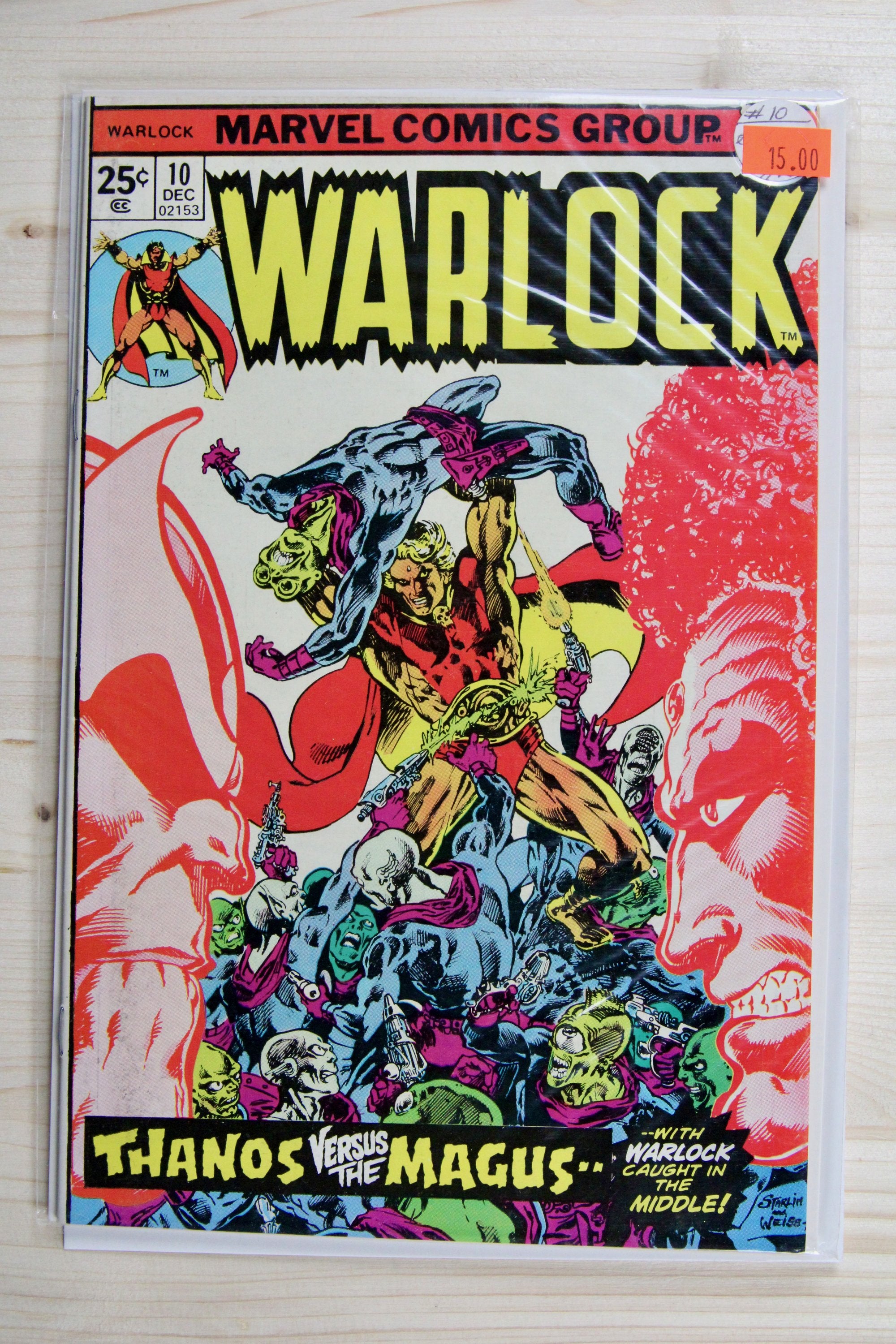 Warlock #10 – Marvel (1975) 8.5 VF+ Infinity Effect, Thanos, Gamora