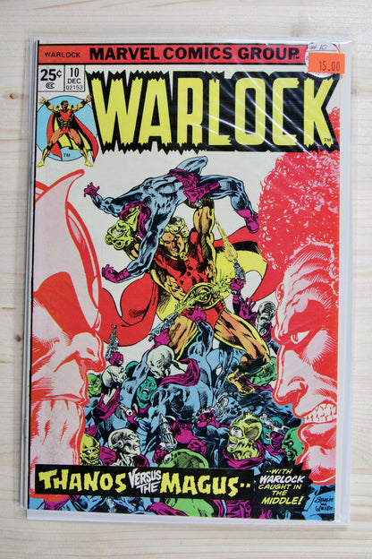 Warlock #10 – Marvel (1975) 8.5 VF+ Infinity Effect, Thanos, Gamora