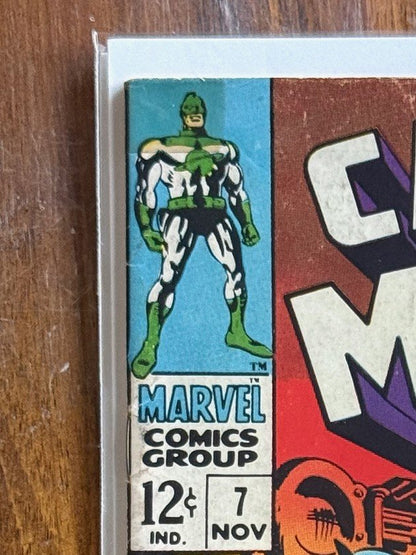 Captain Marvel #7 – Marvel (1968) 6.0 FN