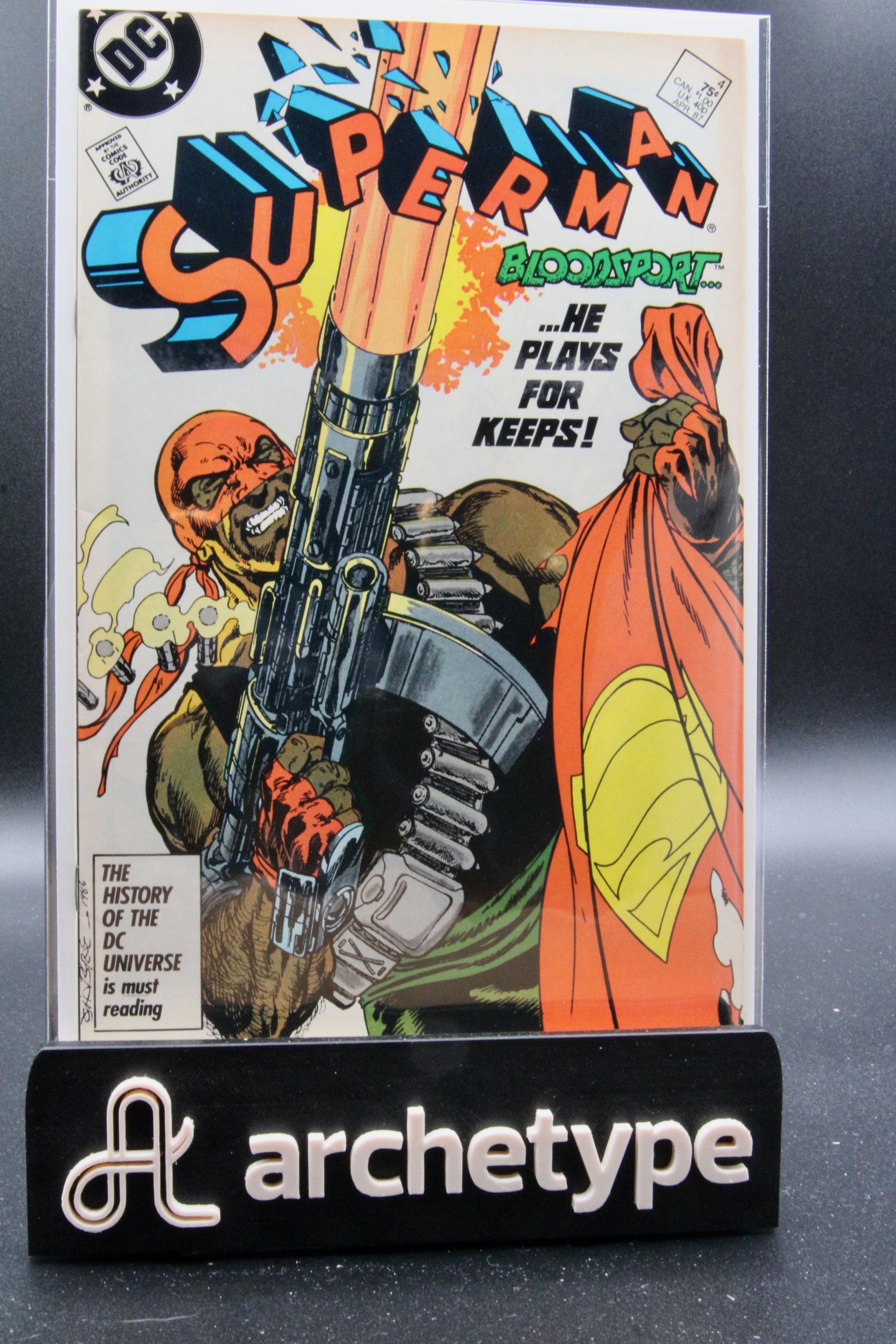 Superman #4 – DC Comics (1987) 8.0 VF Very Fine Comic Book