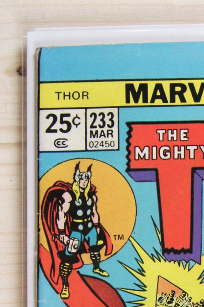 Thor #233 – Marvel (1975) 7.5 VF- Midgard Aflame