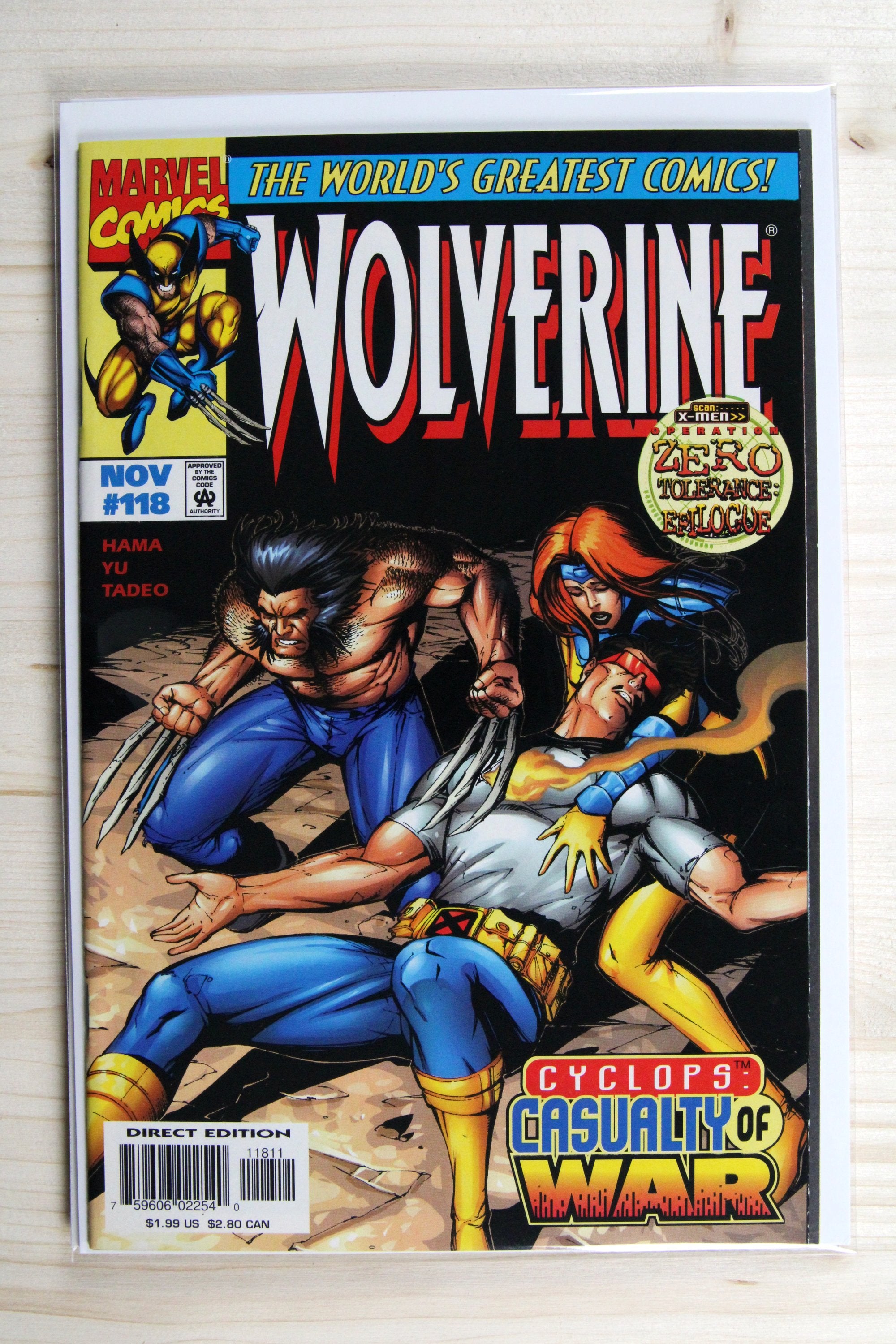 Wolverine #118 – Marvel (1997) 9.2 NM- "X-Men" Operation: Zero Tolerance