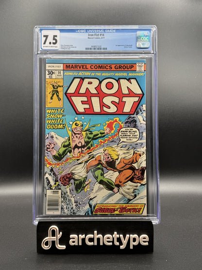 Iron Fist #14 – Marvel (1977) CGC 7.5 VF- 1st Sabretooth