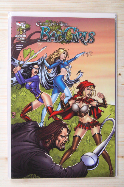 Grimm Fairy Tales: Bad Girls #1-5 – Zenoscope (2012) (9 Issues) Full Series A+B Covers