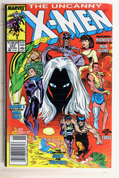 The Uncanny X-Men #253 – Marvel (1989) 7.5 VF- Chris Claremont story | Marc Silvestri art | Newsstand