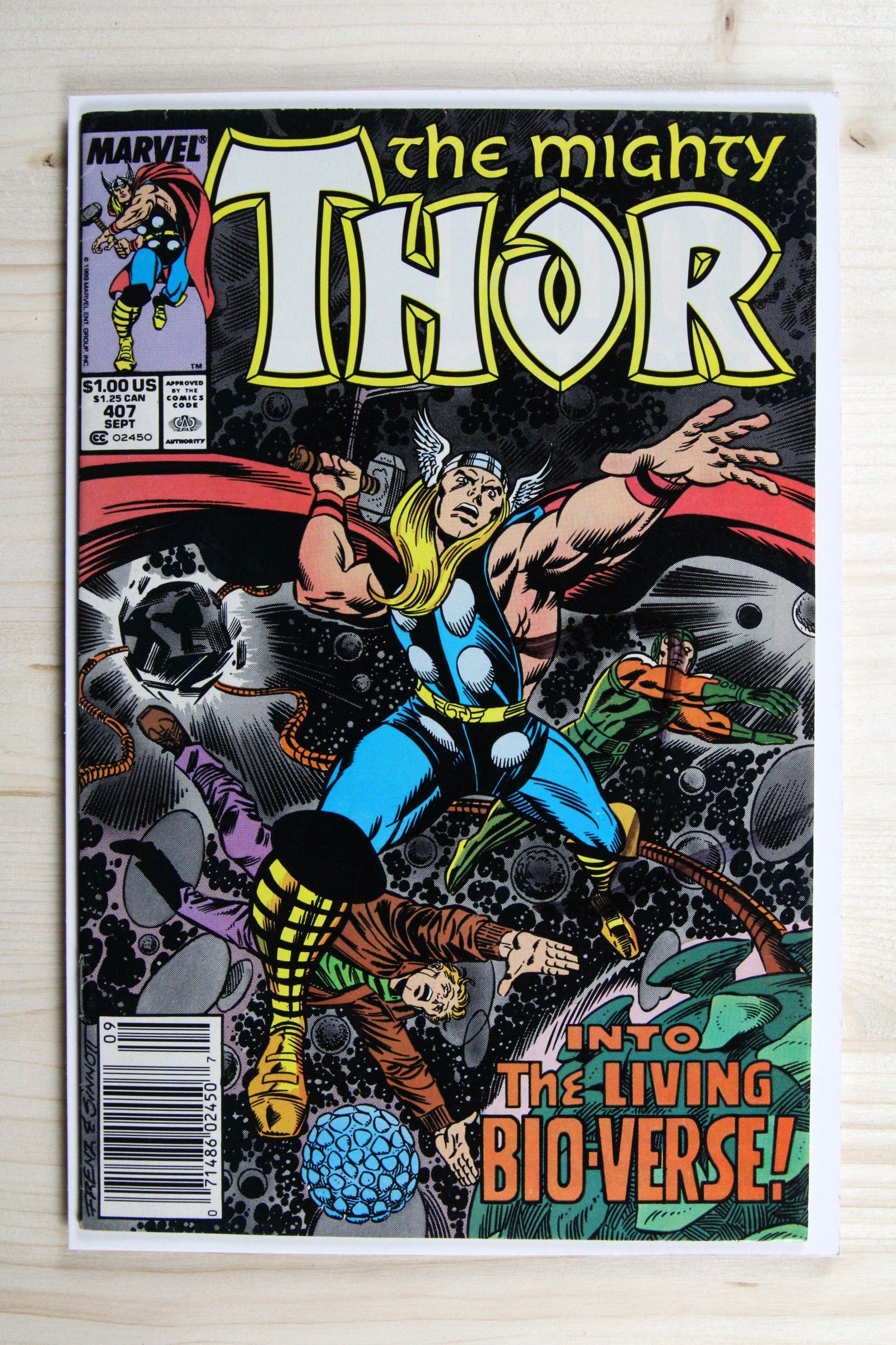 The Mighty Thor #407 – Marvel (1989) 8.5 VF+ Joe Sinnott | Newsstand