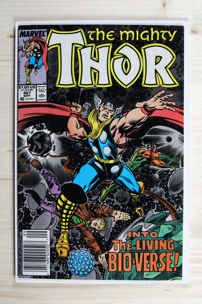 The Mighty Thor #407 – Marvel (1989) 8.5 VF+ Joe Sinnott | Newsstand