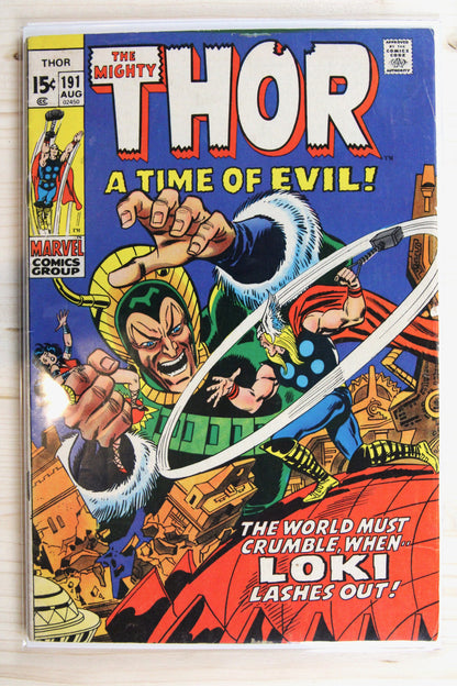 Thor #191 – Marvel (1971) 6.5 FN+ Joe Sinnott | Stan Lee story