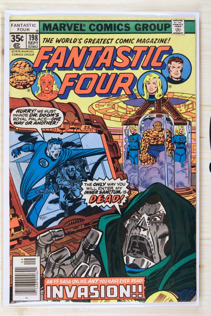 Fantastic Four #198 – Marvel (1978) 7.0 FN/VF Joe Sinnott | Newsstand Edition