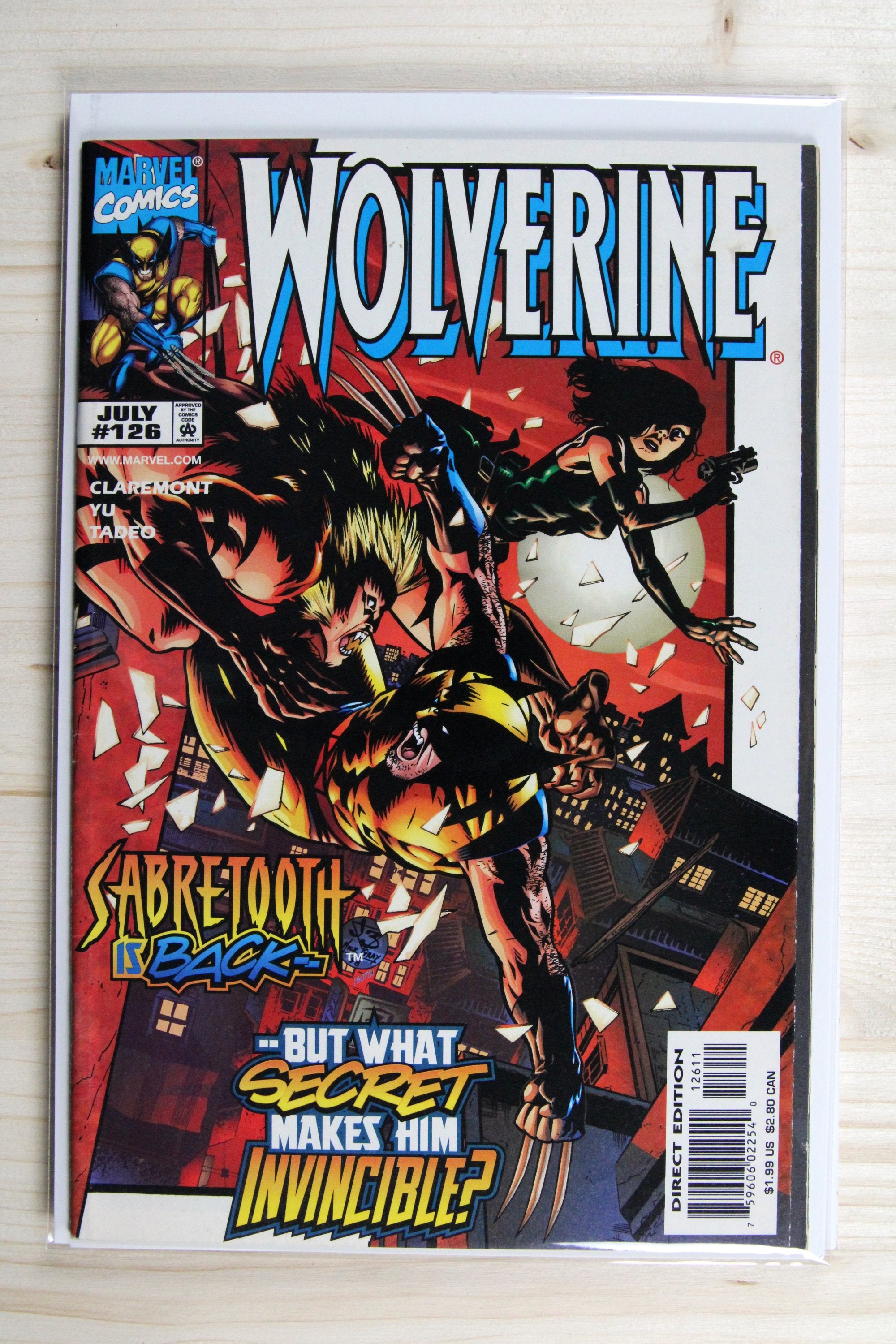 Wolverine #126 – Marvel (1998) 9.2 NM- Chris Claremont story