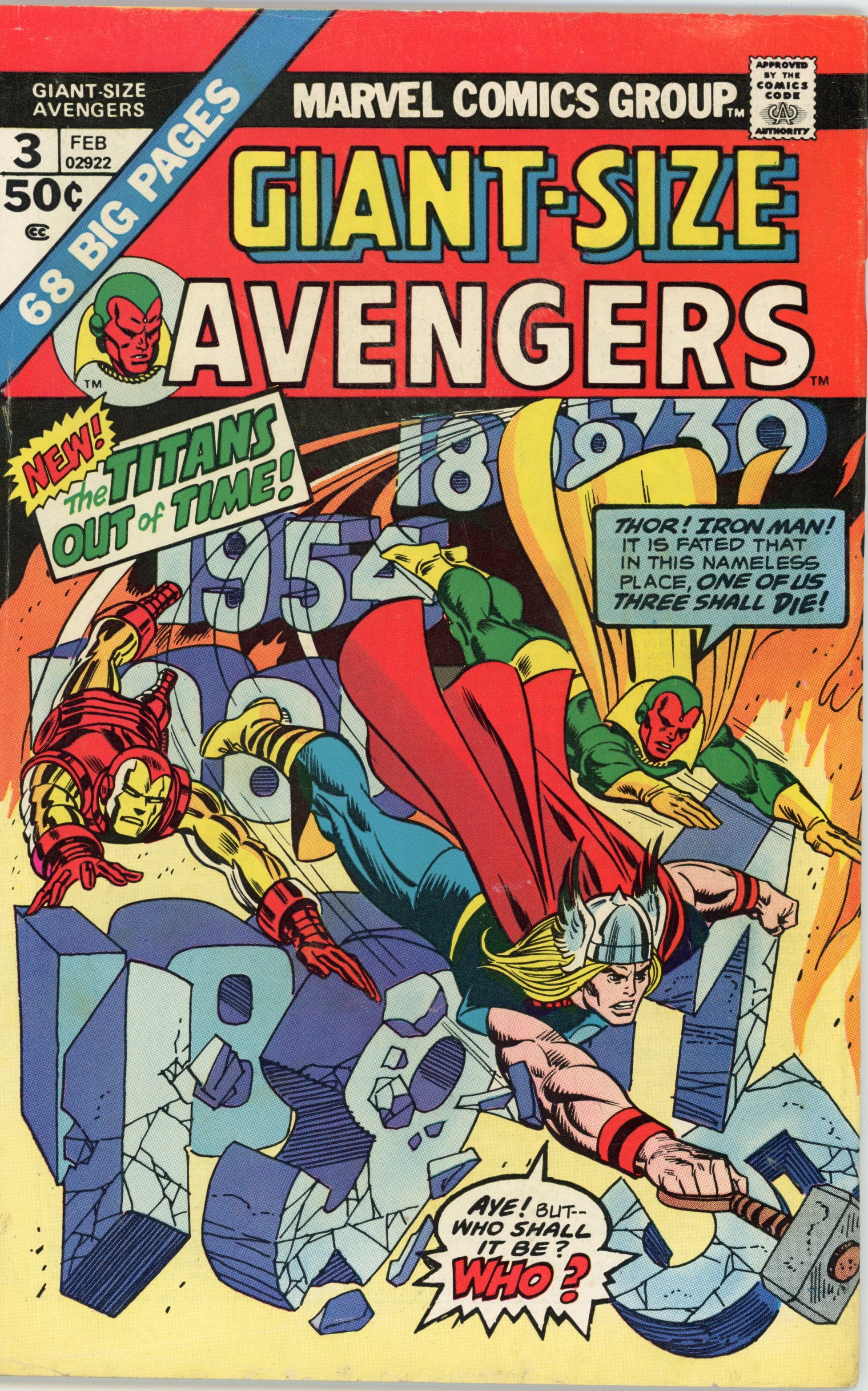 Giant-Size Avengers #3 – Marvel (1975) FN+