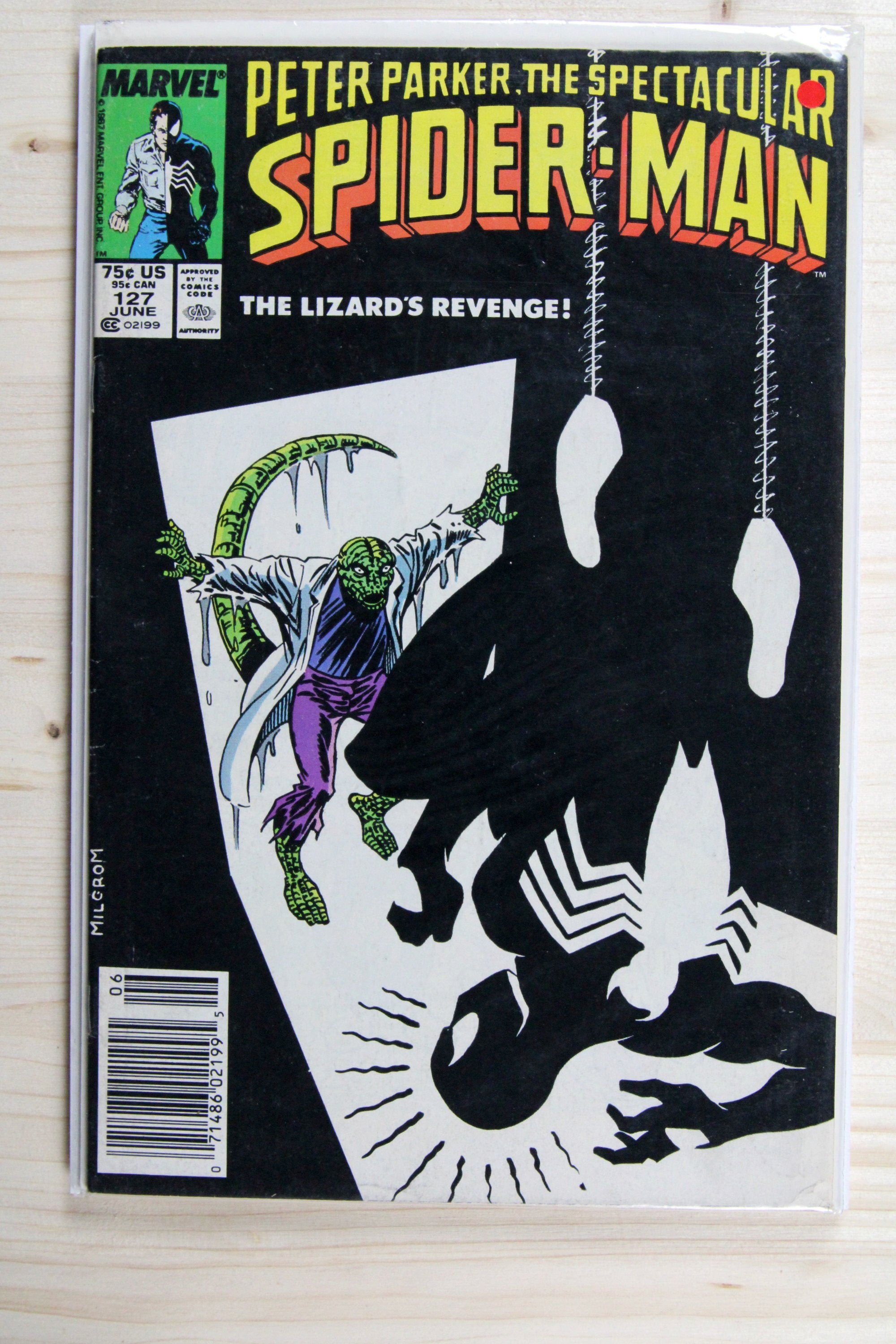 Peter Parker, the Spectacular Spider-Man #127 – Marvel (1987) 7.0 FN/VF Newsstand
