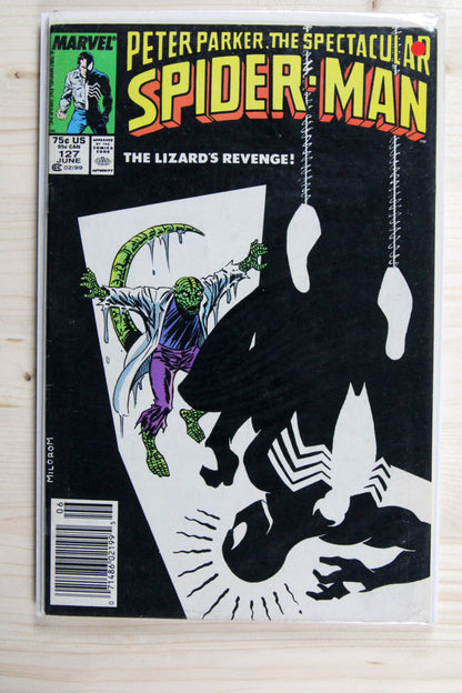 Peter Parker, the Spectacular Spider-Man #127 – Marvel (1987) 7.0 FN/VF Newsstand