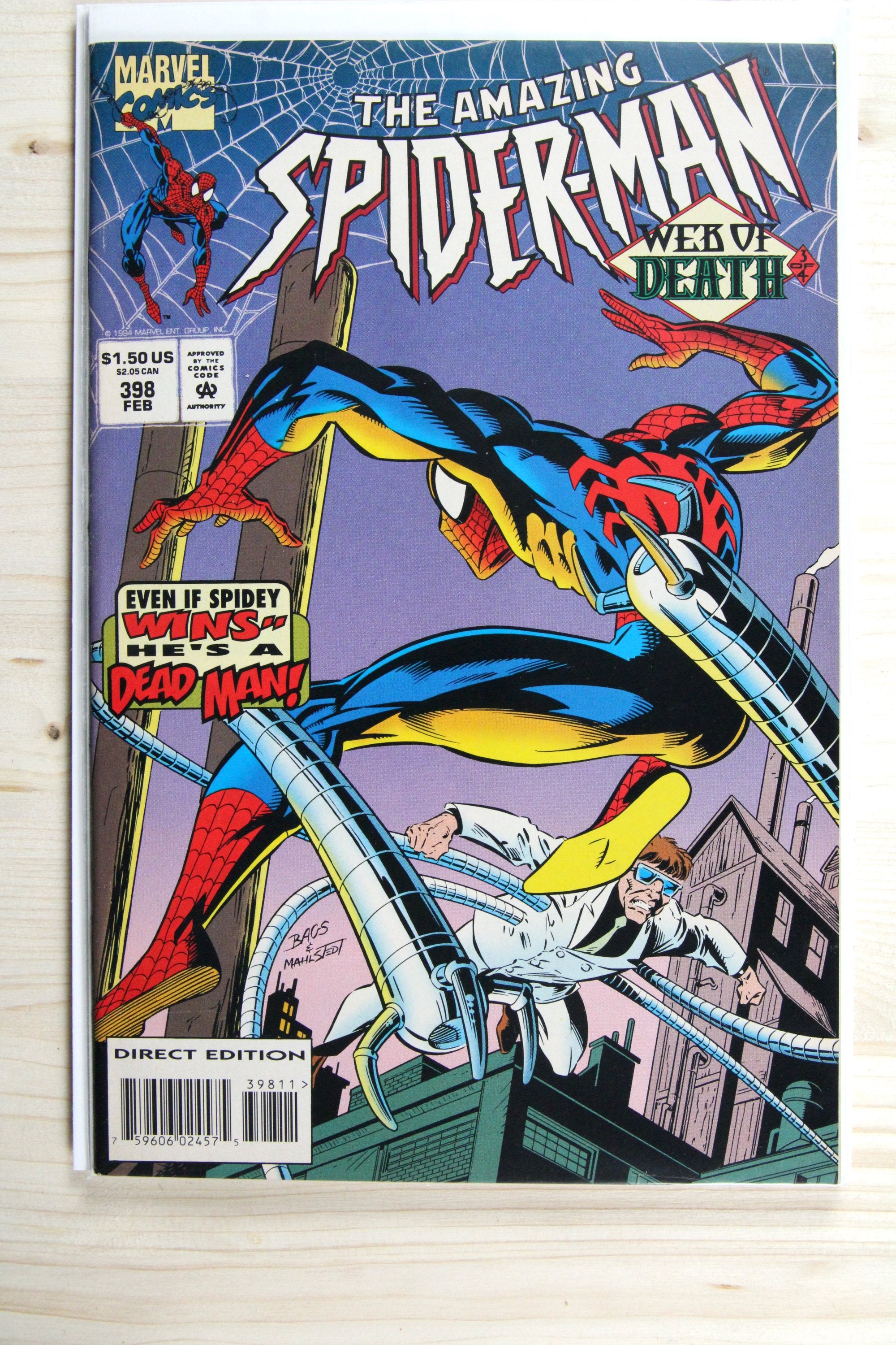 The Amazing Spider-Man #398 – Marvel (1995) 8.0 VF Web of Death