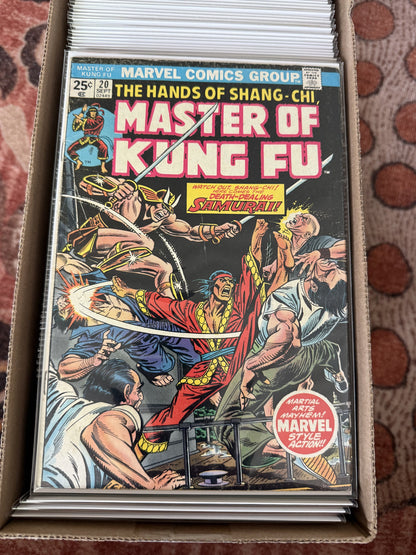 Shang-Chi, Master of Kung Fu #17-125 + King Sized & Annuals – Marvel (1975) (114 Issues)