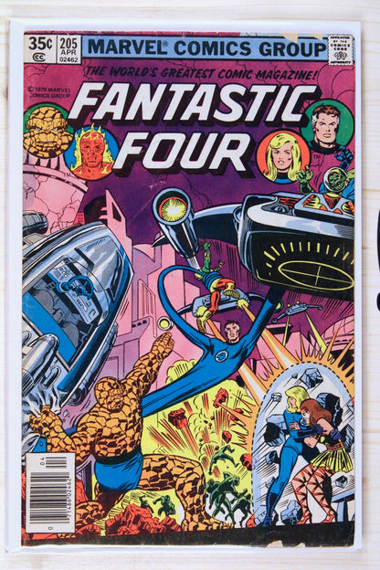 Fantastic Four #205 – Marvel (1979) 6.0 FN Xandarian-Skrull War | Joe Sinnott | Newsstand Edition