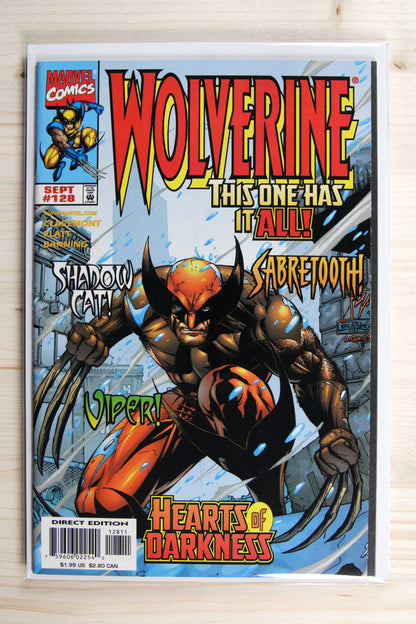 Wolverine #128 – Marvel (1998) 9.2 NM- Chris Claremont story