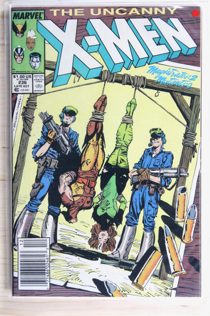 The Uncanny X-Men #236 – Marvel (1988) 9.0 VF/NM A Green and Pleasant Land | Chris Claremont story | Marc Silvestri art | Newsstand