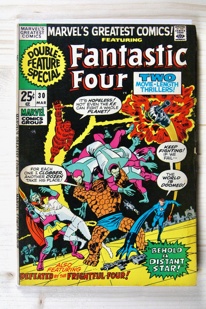 Marvel's Greatest Comics #30 – Marvel (1971) 6.5 FN+ Jack Kirby art | Stan Lee story
