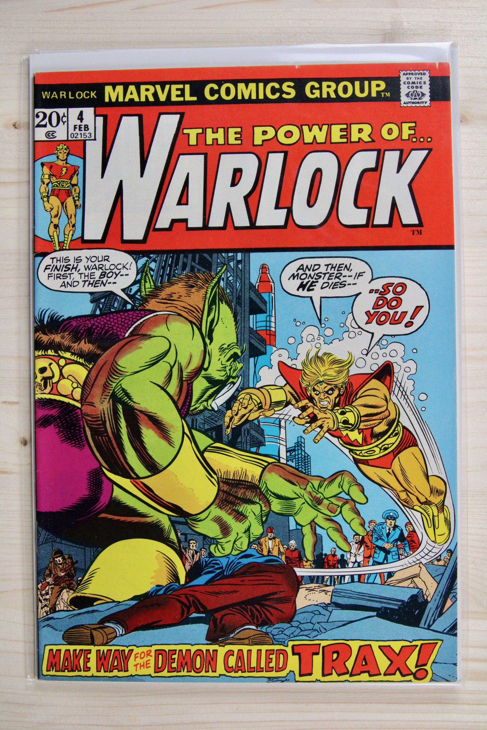 Warlock #4 – Marvel (1973) 8.5 VF+ Joe Sinnott cover | John Romita cover