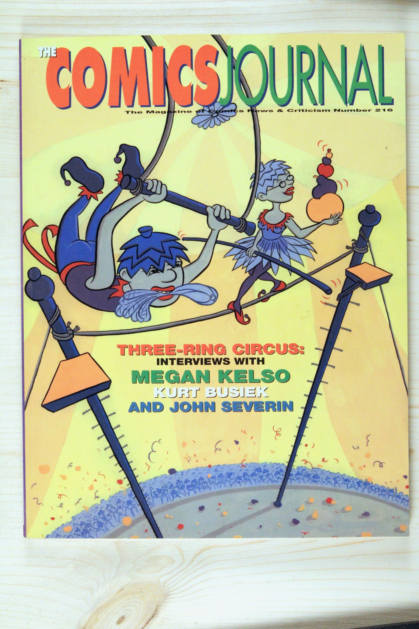 The Comics Journal #216 – Fantagraphics (1999) 7.5 VF- Alex Ross cover